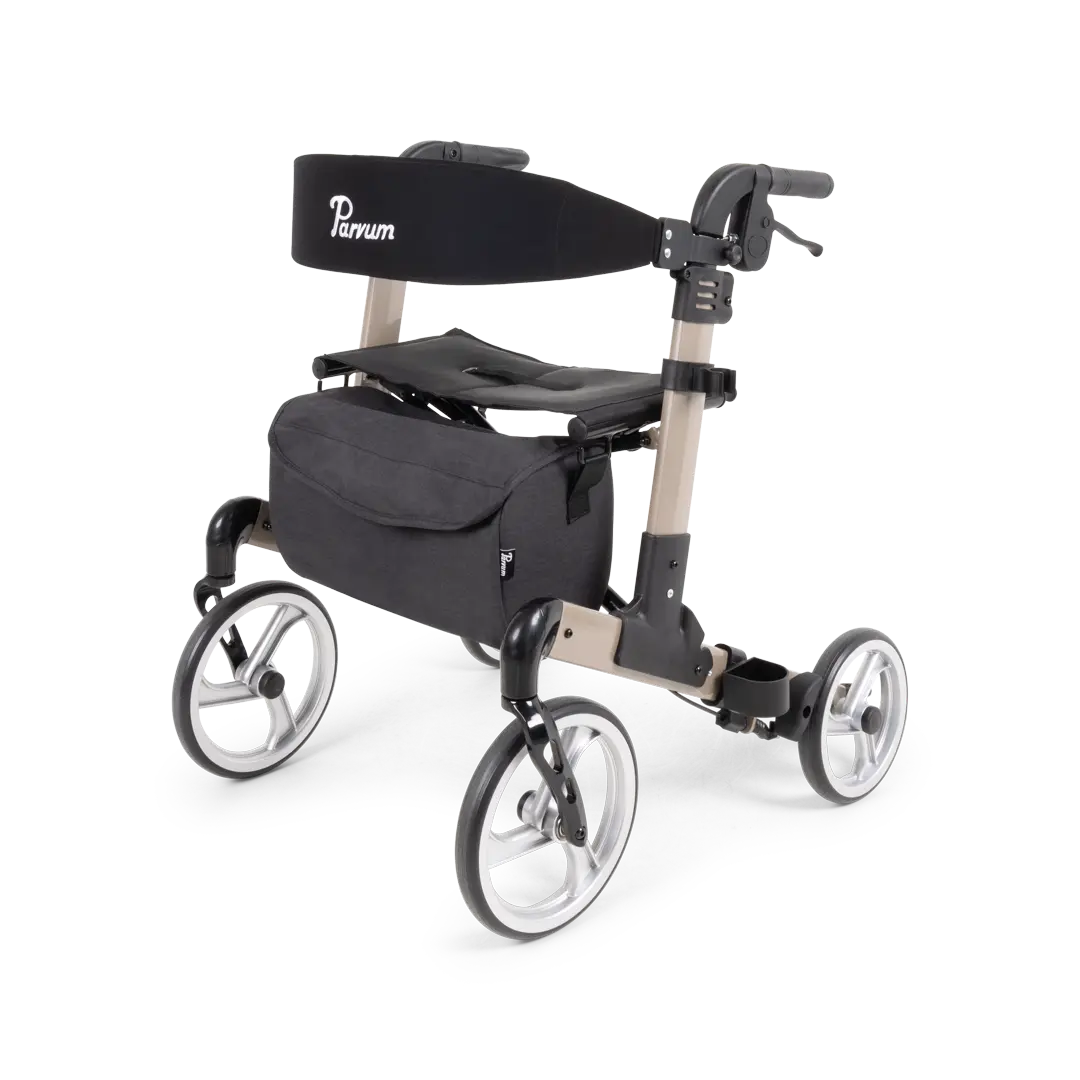 Rollatori Rollator Luxo - Luxury & Double-Folding (Champagne, S) | Parvum